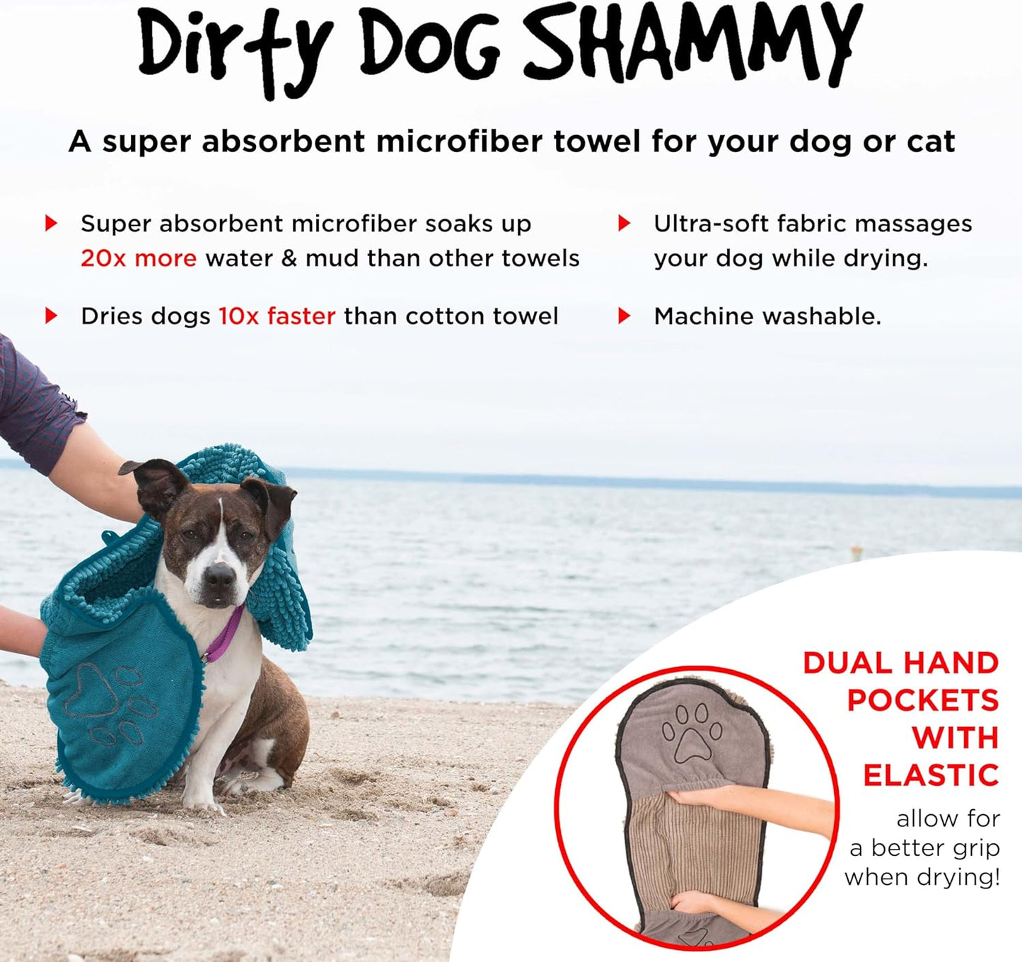 Transform Bath Time: The Ultimate Pet Shammy Towel - Super Absorbent, Quick-Dry Microfiber Magic! 🐶✨